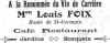 Publicite Foix. Renommée du vin de Carrières.  Guide 1910/11          Houilles 78800