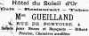 Publicite Gueilland. Soleil d'Or.  Guide 1910/11   Houilles  78800